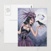 Rayne - Raven Hexenkarte Postkarte (Vorne/Hinten)