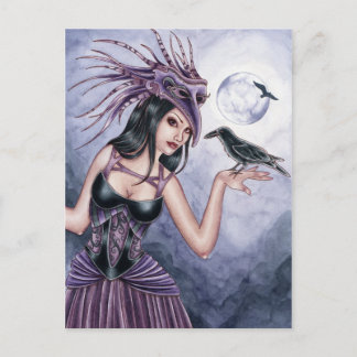 Rayne - Raven Hexenkarte Postkarte