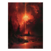 Rayo Celestial Ardiente: Atardecer Surrealista. Poster (Vorderseite)