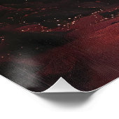 Rayo Celestial Ardiente: Atardecer Surrealista. Poster (Ecke)