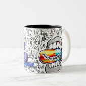 RayRay Logo Scribbles Mug Zweifarbige Tasse (VorderseiteRechts)