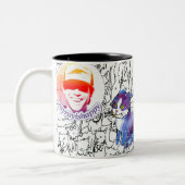 RayRay Logo Scribbles Mug Zweifarbige Tasse (Links)