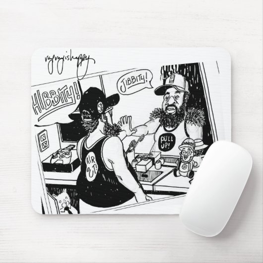 rayrayishappy - Mauspad (Mit Mouse)