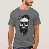 Ray's black bearded skull T-Shirt (Vorderseite)