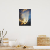 Rays Of Light Shining Through The Clouds Poster (Küche)