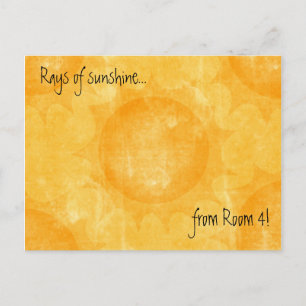 Rays of sunshine (Thank You) - Customized Postkarte
