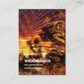 Rays Shine Golden Business Card Visitenkarte (Rückseite)