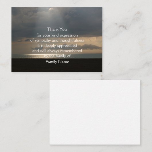 Rays Shinsea Danke Karte (Vorne/Hinten)