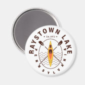 Raystown Lake Pennsylvania Kayaking Souvenirs Magnet (Vorderseite/Rückseite)