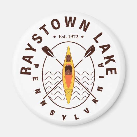 Raystown Lake Pennsylvania Kayaking Souvenirs Magnet (Vorne)