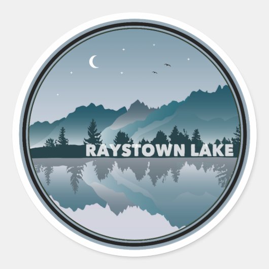 Raystown Lake Pennsylvania Reflection Runder Aufkleber (Vorderseite)