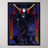 Rayvnwolf Magical Wolf Guardian Angel Poster (Vorne)