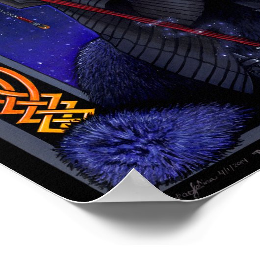 Rayvnwolf Magical Wolf Guardian Angel Poster (Ecke)