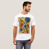 RAZID Abstract Expressionist Art – Bold Color Moti T-Shirt (Vorne ganz)
