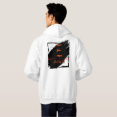 RAZID Arabic Quote Back Print Hoodie – Modern Stre (Schwarz voll)