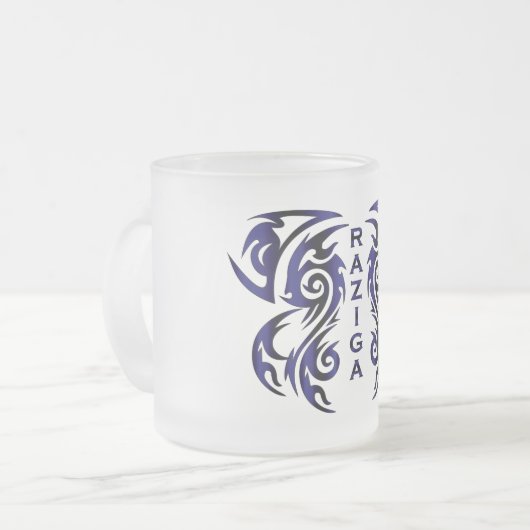 RAZIGA Glass Mug Mattglastasse (Vorderseite Links)