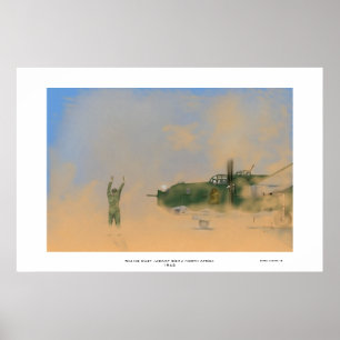 Razing Dust B24J Liberator Nordafrika 1943 Poster