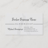 Razor Barber Coiffure Friseur Punches Loyalität Visitenkarte (Rückseite)