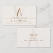 Razor Barber Ernennung Brown Visitenkarte (Vorne/Hinten)