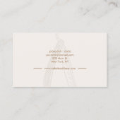 Razor Barber Ernennung Brown Visitenkarte (Rückseite)