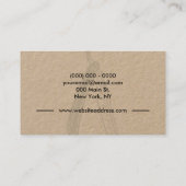 Razor Barbershop Friseur Salon für Männer Visitenkarte (Rückseite)