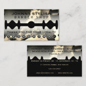 Razor Blade-Rahmen-Treuekarte Visitenkarte (Vorne/Hinten)