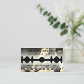 Razor Blade-Rahmen-Treuekarte Visitenkarte (Stehend Vorderseite)