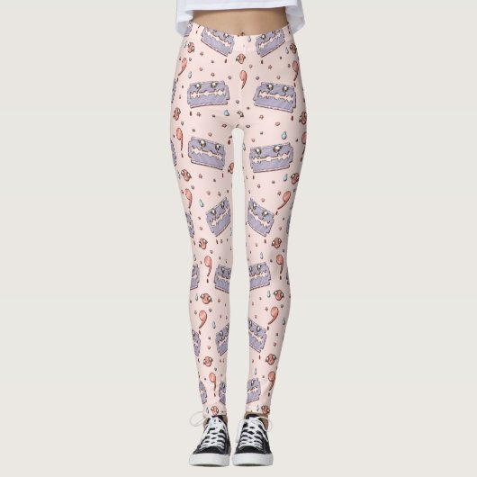 Razor Blade Semicolon Yami Kawaii Leggings (Vorderseite)