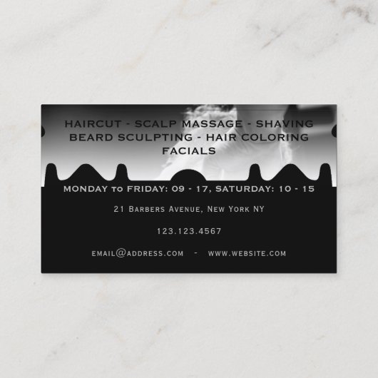 Razor-Blade  Visitenkarte (Rückseite)