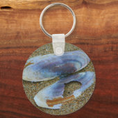 Razor Clam Muschel, Oregon Schlüsselanhänger (Vorderseite)