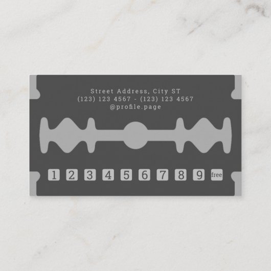 Razor Dark Bone Loyalität Visitenkarte (Rückseite)