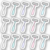 Razor Haarentfernung Selfcare Bujo Planer Aufkleber (Vorderseite)