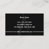 Razor Mobile Barber Shop Retro Visitenkarte (Rückseite)
