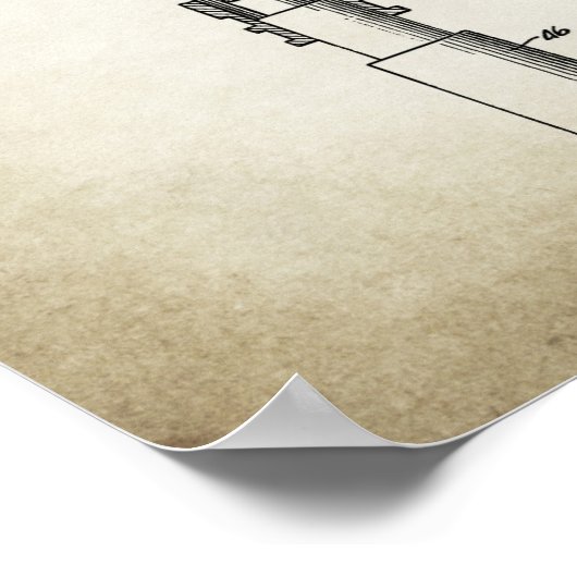 Razor Patent Poster (Ecke)