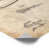 Razor-Patentposter Poster (Ecke)