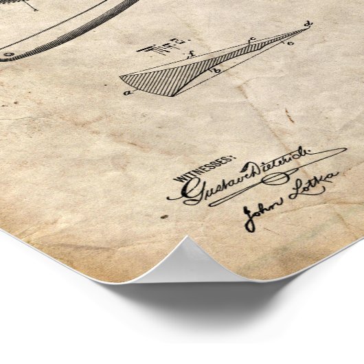 Razor-Patentposter Poster (Ecke)