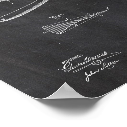 Razor-Patentposter Poster (Ecke)