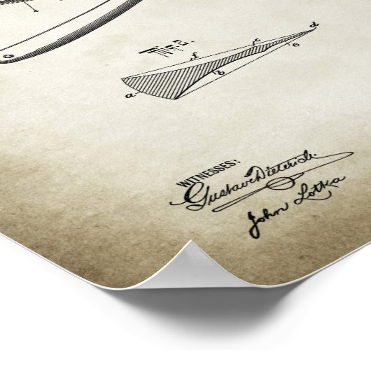 Razor-Patentposter Poster (Ecke)