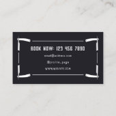 Razor-Rahmen-Stil Visitenkarte (Rückseite)