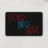 Razor Sharp Barber Shop Visitenkarten Visitenkarte (Rückseite)