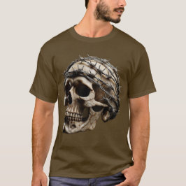 Razor Wire Wrapped Skull T-Shirt