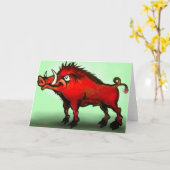 Razorback-Karte Karte (Gelbe Blume)