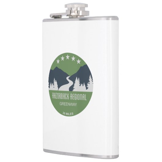 Razorback Regional Greenway Flachmann (Links)