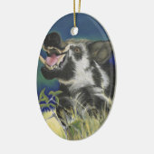 Razorback-Schwein Keramikornament (Links)