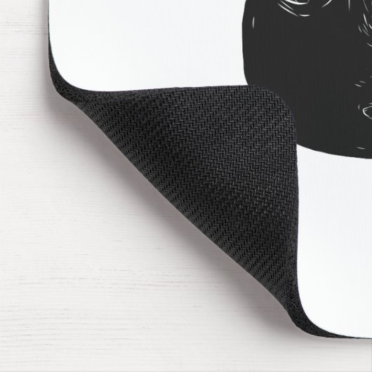 Razorback-wilder Eber Scratchboard Mousepad (Ecke)