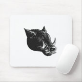 Razorback-wilder Eber Scratchboard Mousepad (Mit Mouse)