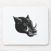 Razorback-wilder Eber Scratchboard Mousepad (Vorne)