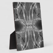 Razordraht gegen dunkle Wolken Fotoplatte (Seite)