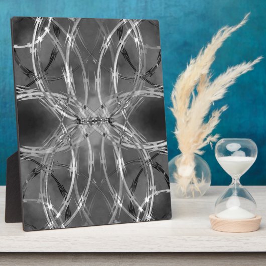 Razordraht gegen dunkle Wolken Fotoplatte (Seite)