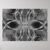 Razordraht gegen dunkle Wolken Poster (Vorne)